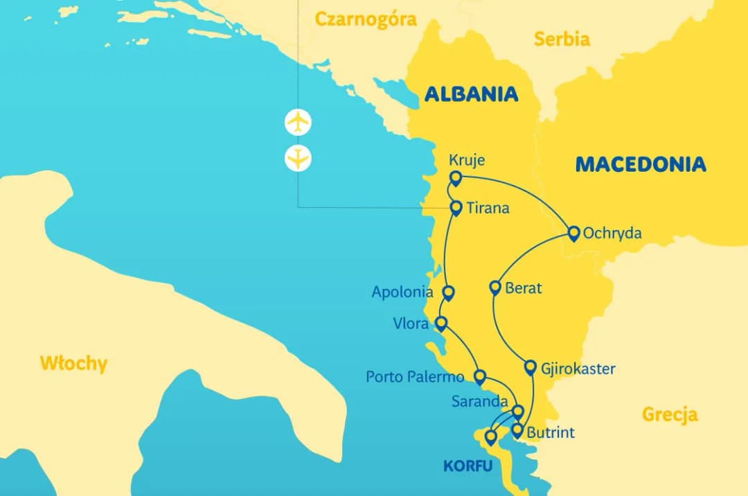 Mapa Albanii - Odkryj krainę tajemniczych zakątków